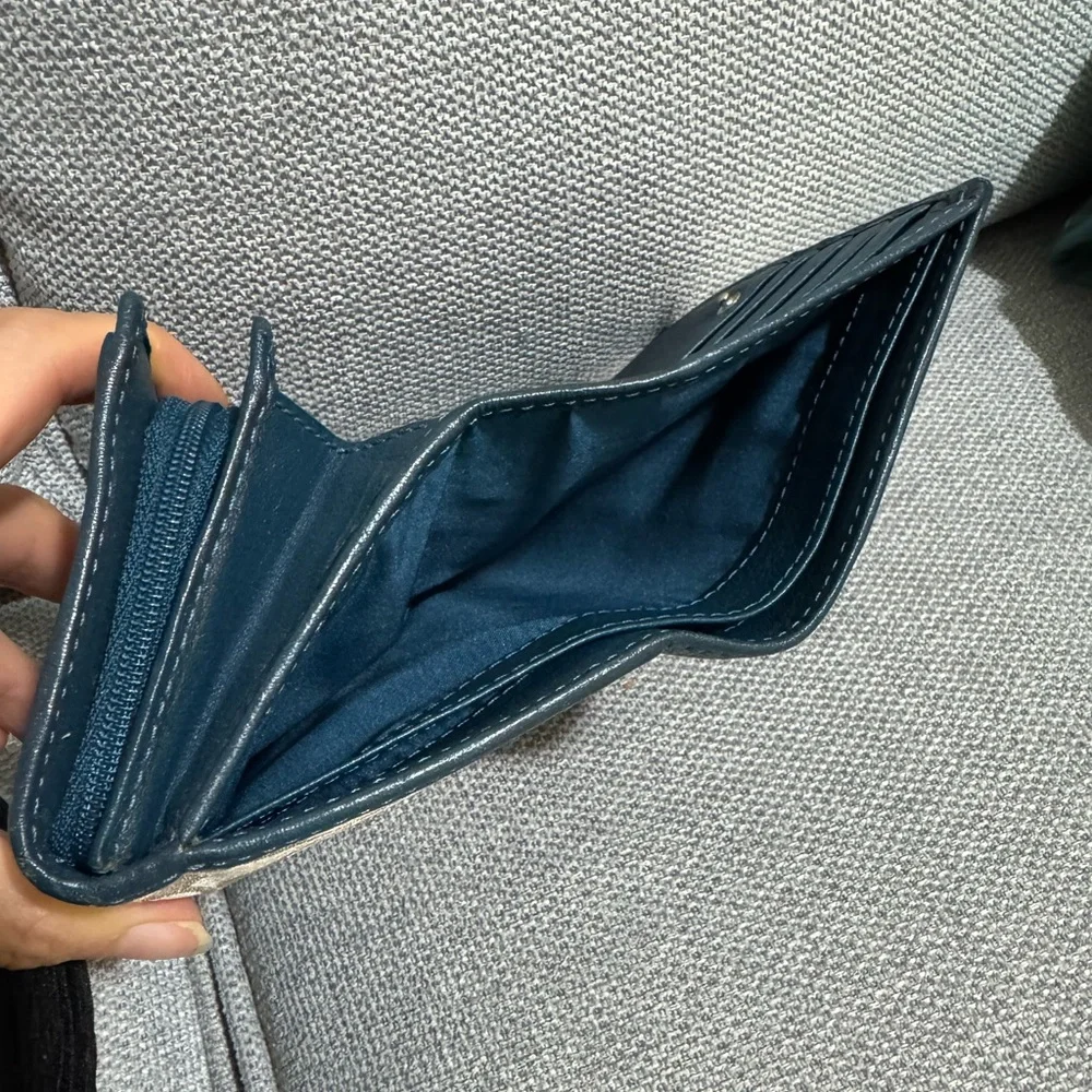 Coach Poppy Dark Teal Wallet - Picture 6 of 16